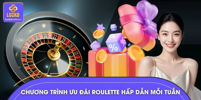 Chương trình ưu đãi roulette hấp dẫn mỗi tuần
